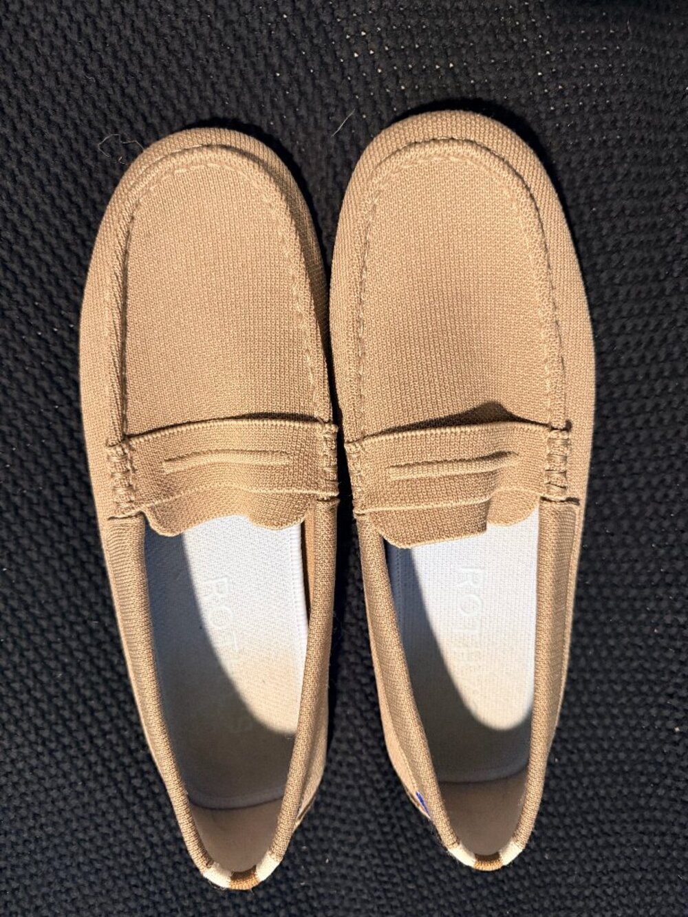 Rothy's The Driver Tan Knit Loafers 10